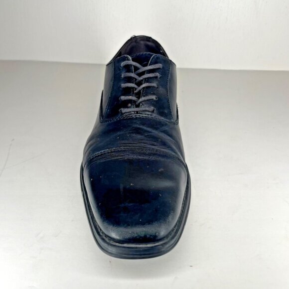 14th & Union Black Leather Cap Toe Oxfords Dark Academia Scholar Core Size 10M